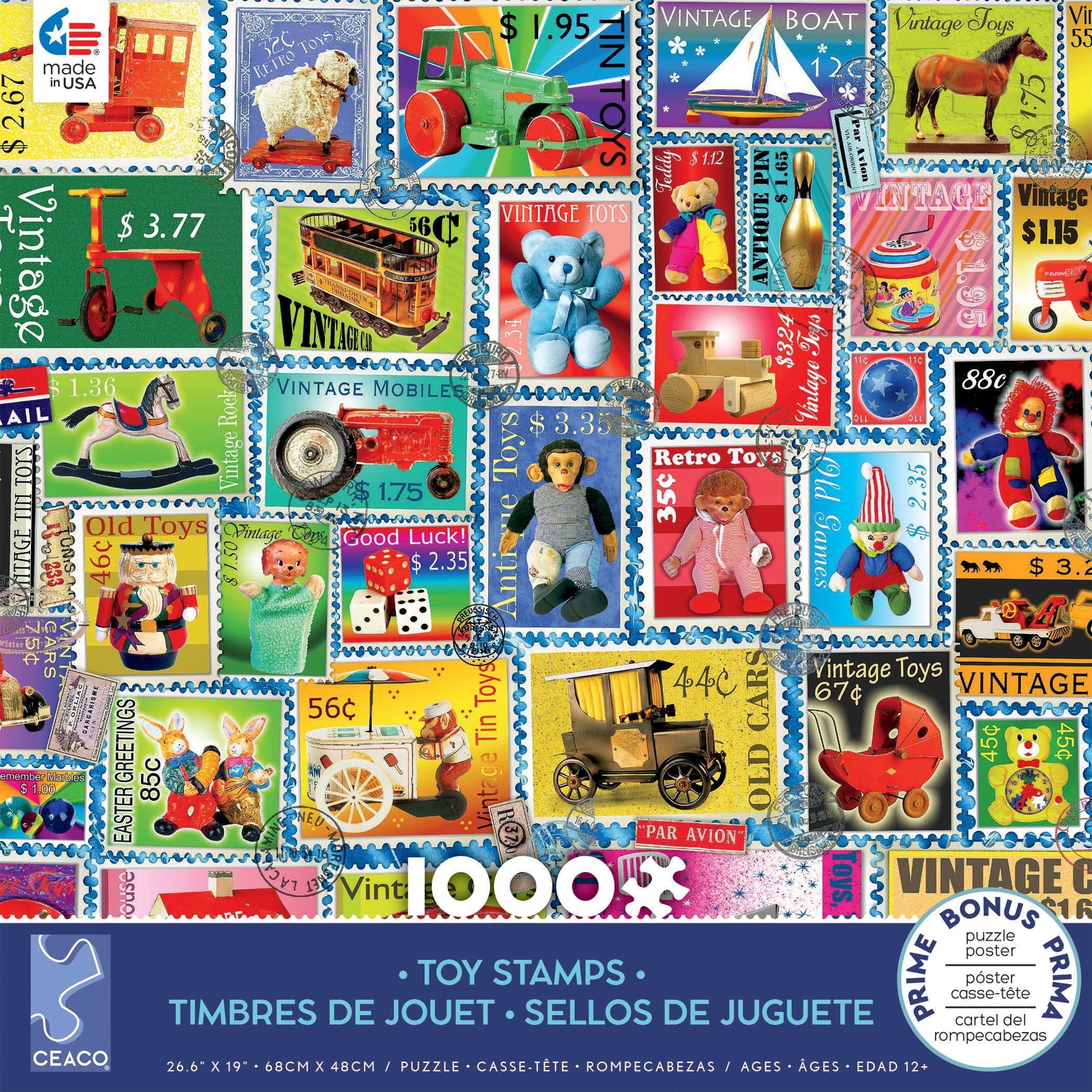 Ceaco 1000pc Toy Stamps Puzzle