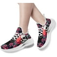 thumbnail image 6 of Coolcustomize Women's Skull & Rose Running Shoes Trendy Floral Sneakers with Cool Design Comfort Breathable Mens Athletic Gym Walking Shoes, 6 of 7