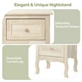 thumbnail image 6 of UBesGoo Nightstand End Table with 2 Drawer, Wood Finish, 6 of 8