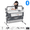 Grey, variant on Electric Baby Crib Rocking Baby Bed with Remote Control Bed-Sharing Baby Cradles and Bassinets with Bluetooth Music Speaker,Khaki