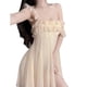 thumbnail image 2 of Camisón sin mangas dulce de moda princesa estilo suave cómodo mujeres vestido noche para Primavera Verano, 2 of 8