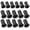 Black, variant on 16Pcs Wall Bushing Grommet Silicone Cable Grommet Portable Wall Hole Cable Routing Kit Easy Install Cable Wall Grommet Perforated Grommet for 3/4 Inch Cable