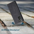 thumbnail image 7 of Wallet Case for Samsung Galaxy S21 Plus 5G, Premium PU Leather Case Vintage Matte Wallet Flip Cover [Card Slots] [Magnetic Closure] Stand Function Folio Shockproof Full Protection - Black, 7 of 7