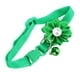 thumbnail image 2 of EeaseMX Collar adorable para mascotas, cadena creativa con flores para el cuello, a la moda, con cascabel para fiestas, para gatos y perros (verde), 2 of 7