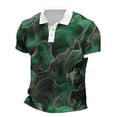 thumbnail image 5 of Zysthvn Men Shirts Casual Casual Summer Turn Down Collar Polo Shirts for Men Short Sleeve Printed Party Tops, 5 of 5