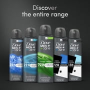 Dove Men+Care Antiperspirant Deodorant Dry Spray For Men 72-hour Sweat And Odor Protection Extra Fresh With Triple Defense Technology™ ,3.8 oz Twin