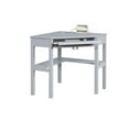 thumbnail image 4 of Linon Lakelyn Corner Desk, 29" Wide with Hidden Sliding Keyboard Tray, Gray, 4 of 10