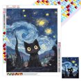 thumbnail image 1 of Con Cuentas Cuadradas 5D DIY Kit Gato Astral Del 45x55cm, 1 of 9