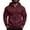 10# Wine, variant on Mens Zip Up Hoodie Long Sleeve Fleece Casual Hooded Sweatshirts Athletic Full Zip Jacket with Pockets Orange 2XL