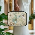 thumbnail image 3 of FKELYI Retro Butterfly Leaf Print Bible Cover for Women Faux Leather Bible Case Lightweight Church Bible Bag with Zipper Pocket & Handle for Christian Prayer Outdoor Study, 3 of 6