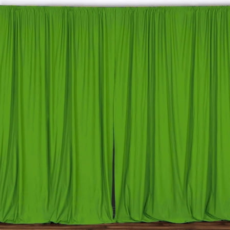 Solid Poplin Window Curtain or Photography Backdrop 58 Wide Lime Green