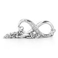 thumbnail image 4 of Galaxy Gold 14k Solid White Gold Infiniti Bracelet with Natural Diamonds, 4 of 4
