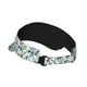 thumbnail image 2 of Fotbe Vintage Blue Floral Visera Deportiva con Diseño, Gorra Abierta Ajustable de Algodón para Mujer y Hombre, 2 of 7