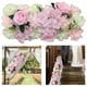 thumbnail image 5 of Decoración Flores Boda Rosas Artificiales Fondo de Flores Artificiales para Estación T Nupcial Rosa claro, 5 of 7