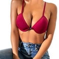 thumbnail image 1 of Timegard Push up Bras for Women Low Cut Front Closure Adjustable Strap Comfortable Daily Bras with Support, 1 of 4