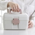 thumbnail image 4 of Home First Aid Kit Pink 24.5*14.5*18.5cm, 4 of 4