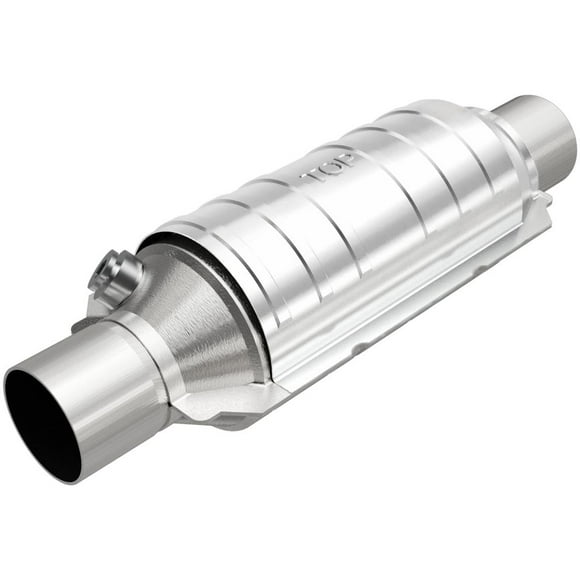 Magnaflow 48 State Converter Catalytic Converter 51305 Direct Fit OEM Grade OBDII; 5-1/8 Inch Diameter Case; Single 2-1/4 Inch Slip Fit Inlet; Single 2-1/4 Inch Slip Fit Outlet