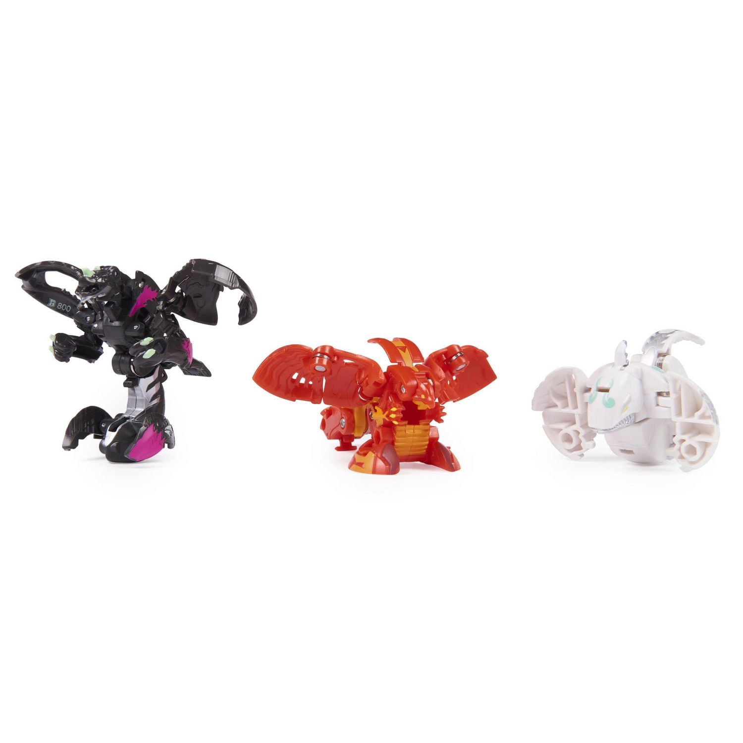 Bakugan Evolutions Starter Pack 3-Pack, Sairus Ultra with Warrior Whale and Dragonoid Evo, Collectible Action Figures, Ages 6 and Up