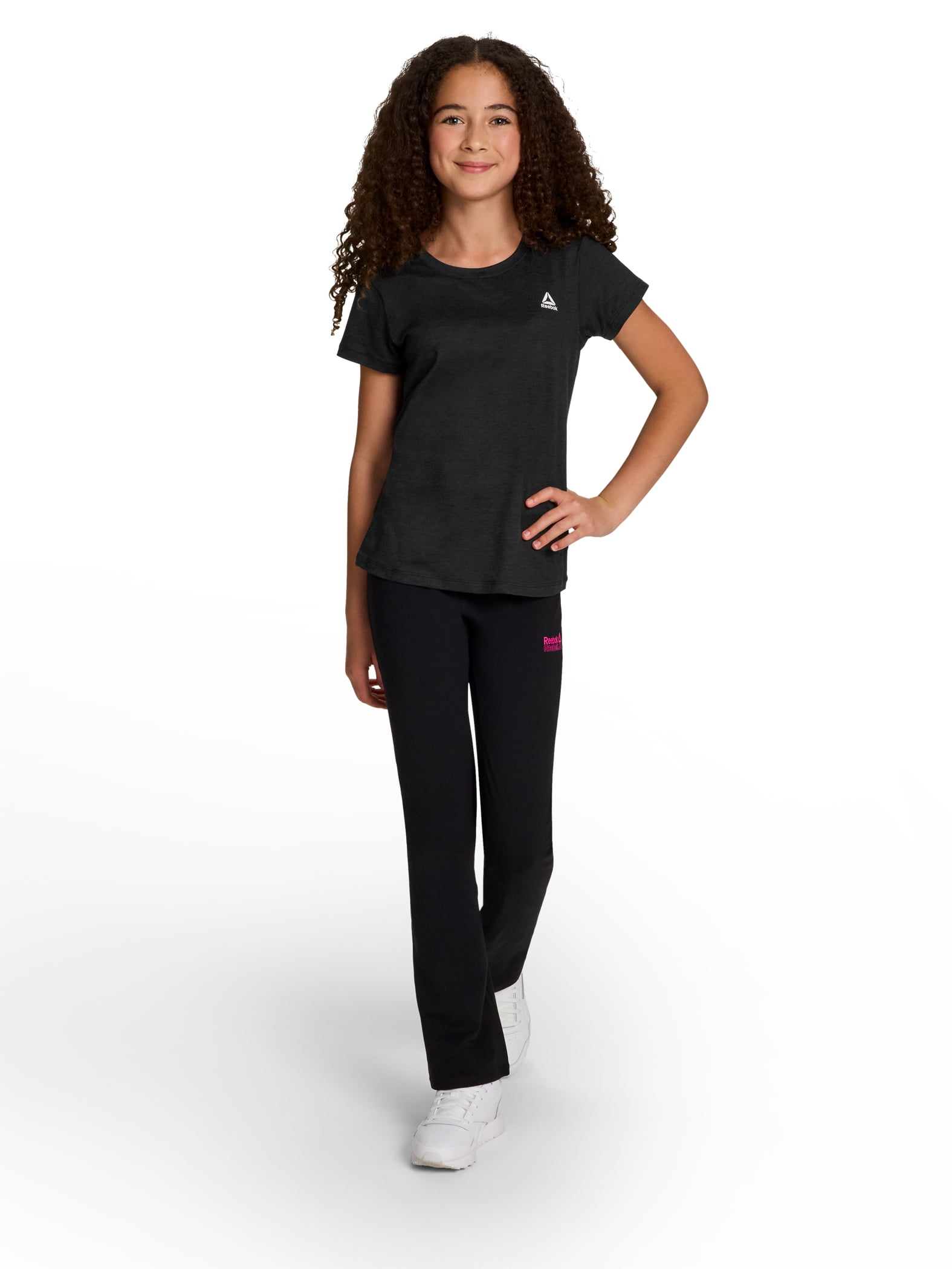 Reebok Girl's Legacy Performance Short Sleeve T-Shirt, Sizes 4-18