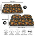 thumbnail image 3 of Haiem Sunflowers Car Windshield Sun Shade - Blocks UV Rays Sun Visor Protector, Sunshade to Keep Your Vehicle Cool, Universal Fit SUV Van Sedan-Small, 3 of 7