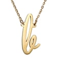 thumbnail image 1 of Script Initial B Necklace 18k Gold Plated Stainless Steel Girls Jewelry, 1 of 3