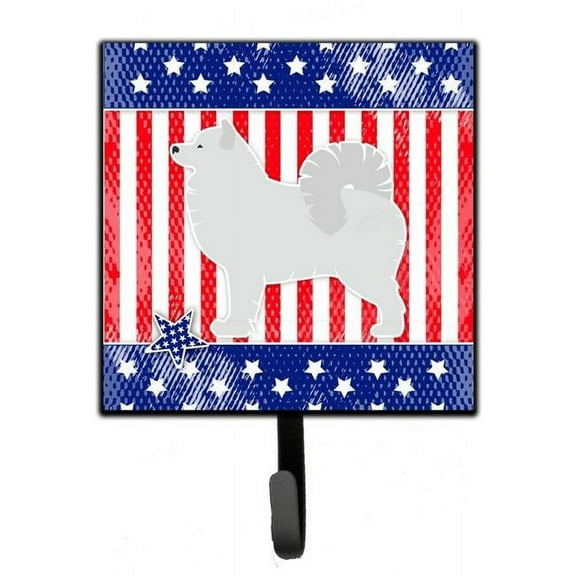 Carolines Treasures BB3359SH4 USA Patriotic Samoyed Leash or Key Holder