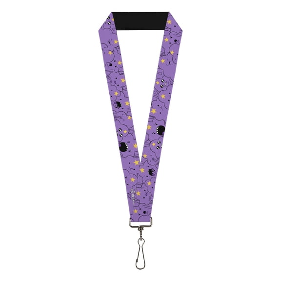 Cartoon Network Lanyard, Adventure Time Lumpy Space Princess Expression Stack Lavender, Elastic