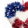 thumbnail image 5 of ZPWSHI 250th Anniversary Heart Wreath, Flag Heart-Shaped Wreaths for Front Door, Patriotic Brave Wreath, Red White & Blue Flag Wreaths, Decor for 4th of July, Independence Day & Veterans Day, 5 of 7