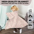 thumbnail image 4 of Flower Daisy Gifts Blanket, Christmas Gift Flower Throw Blanket for Toddler Women, Gifts Blanket for Birthday, Leightweight Soft Cozy Blanket Home Couch Living Room Decor All Season Pink(30"x40"), 4 of 7