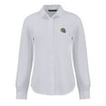 thumbnail image 2 of Women's Cutter & Buck White New Orleans Saints  Advantage Eco Soft Pique Tri-Blend Long Sleeve Button-Up Shirt, 2 of 3