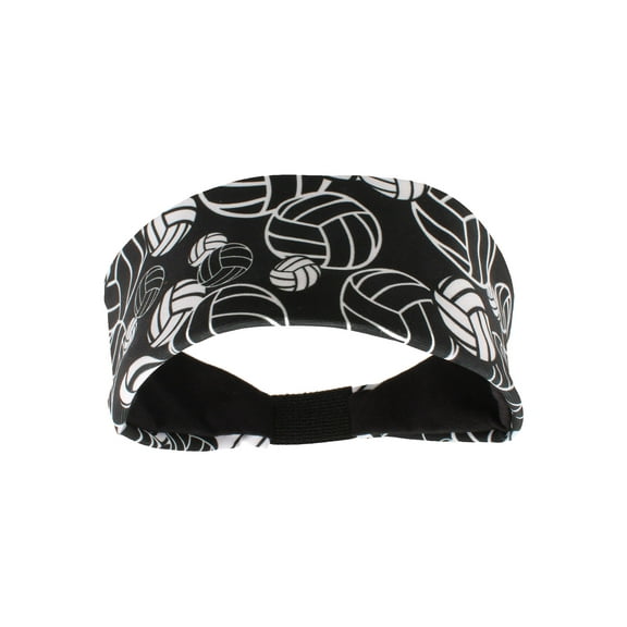 Crazy Volleyball Headband (Black/White, One Size)