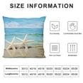 thumbnail image 5 of Starfish Beach Blue Sky Pillow Covers for Couch Sofa Indoor Outdoor Pillow Case Pillow Covers - 1PC 20x20in, 5 of 5
