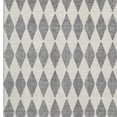 thumbnail image 4 of HomeRoots 650060 8 x 10 ft. Gray & Ivory Diamond Washable Machine Made Rectangle Area Rug with UV Protection, 4 of 9