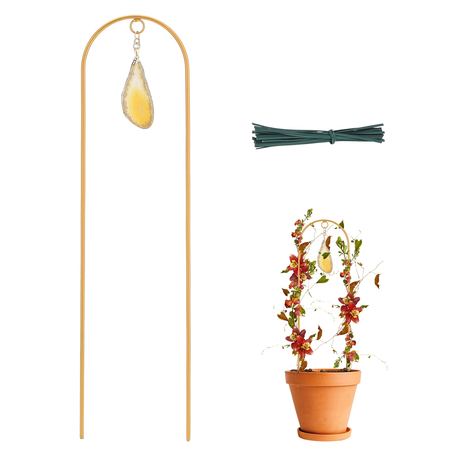 Benzara BM148472 Blue Metal Flower Garden Stake - Walmart.com