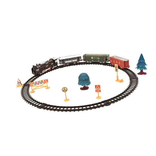 Baohd Classic Christmas Train Electric Toy With Lights Sounds Interactive Family Holiday Play Electric Train Toy