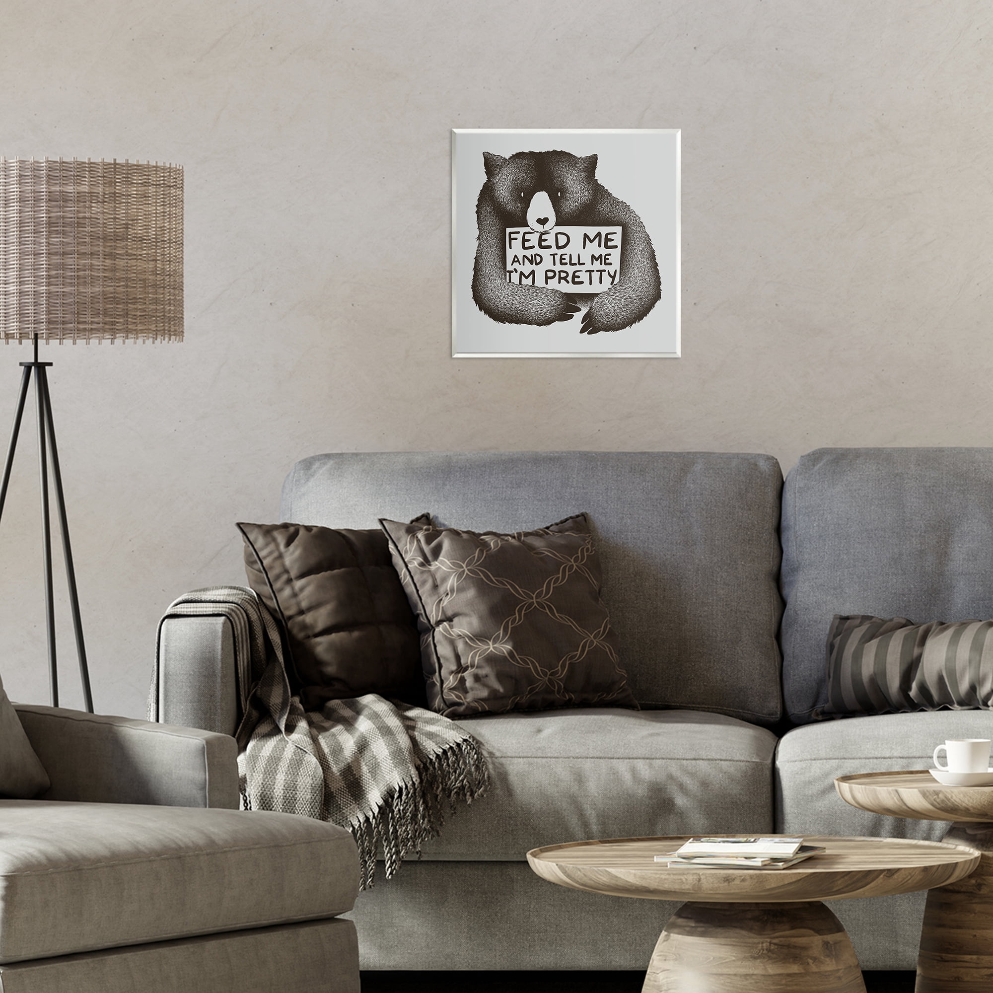 Stupell Industries Feed & Tell Me I'm Pretty Wall Plaque Art, design by Tobe Fonseca