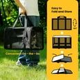 thumbnail image 6 of Soft-Sided  for Dogs & Cats, 20lb Capacity, 4-Sided Mesh, Collapsible Travel Bag, Black, 6 of 7