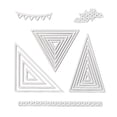 thumbnail image 1 of Metal Cutting Dies Stencils for DIY Card Triangle Series Embossing (A), 1 of 7