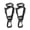 Black, variant on JZROCKER 2 Pcs Gloves Clip Hanger Gloves Holder Work Clip Gloves Keeper Gloves Belt Clips for Worker Construction