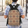 thumbnail image 4 of Lafuoo Traditional Tribal Aztec Pattern Single-sided Backpack, Waterproof with Computer Compartment, Suitable for Business, Travel, Sports-One Size, 4 of 6