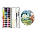 thumbnail image 4 of Set de acuarelas sólidas de 50/72/90 colores con estuche metálico y pinceles 50 colores, 4 of 9
