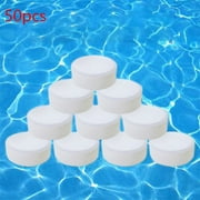 Valatala 50Pcs Swimming Pool Chlorine Tablets Spa Cleaning Tablets Effectively Pool Clear Chlorine Tablets S