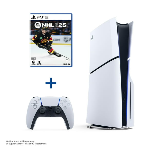 Console PlayStation®5 (modèle mince) Jouez comme jamais auparavant PLUS Jeu vidéo NHL 25 pour (PS5)