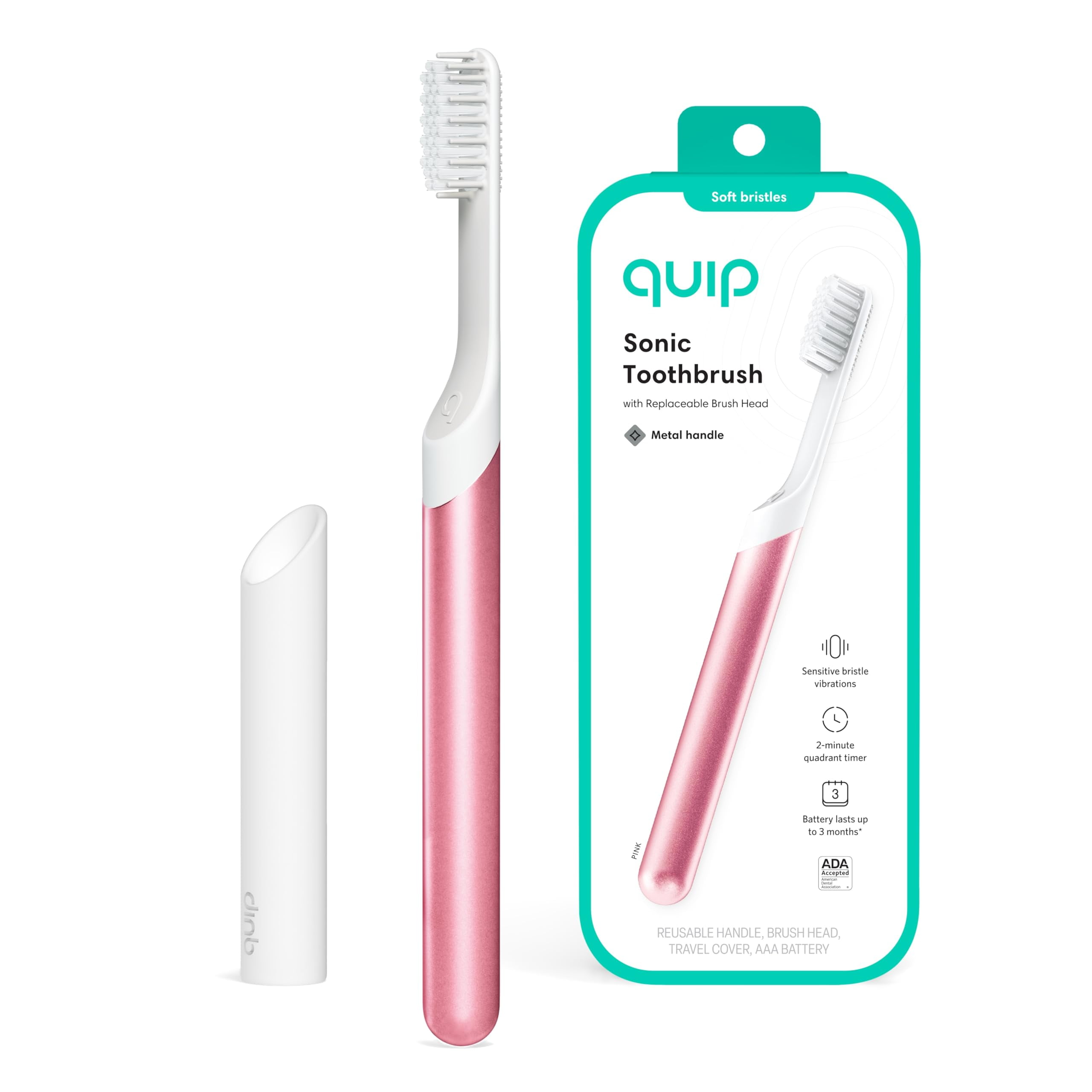 Cepillo de dientes eléctrico Quip Sonic para adultos con funda