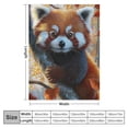 thumbnail image 4 of Orinice Cute Red Panda Throw Blanket - Soft Plush, Lightweight, Warm, Fuzzy Anti-Pilling  Blanket for Couch, Bedroom, Travel, Bed - Perfect Comfy Gift for Kids and Adults   40x50in, 4 of 6