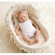 Reborn Baby Dolls - Cute 18 inch Realistic Sleeping Newborn Baby Doll, Lifelike Handmade Cloth Body Reborn Doll, Advanced Painted Gift Set for Kids Age 3+