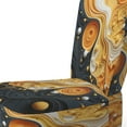 thumbnail image 4 of Designart « Orange Black Minimalism Flowing euphony » Fauteuil d'Appoint Rembourré Orange Minimalism - Fauteuil Moderne pour Chambre, 4 of 7
