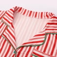 thumbnail image 7 of WhouRiu Christmas Family Matching Pajamas for Mom Long Sleeve Striped Shirt Trousers Holiday Loose Nightwear Winter Pajamas Red,Sized L, 7 of 7