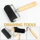 thumbnail image 1 of Herramienta de rodillo de impresión 6 cm Goma Brayer | Rodillo de tinta Art Supplies con mango de madera | Caucho de alta elasticidad | Extensión de agua para dibujo, pintura, manualidades, 1 of 8