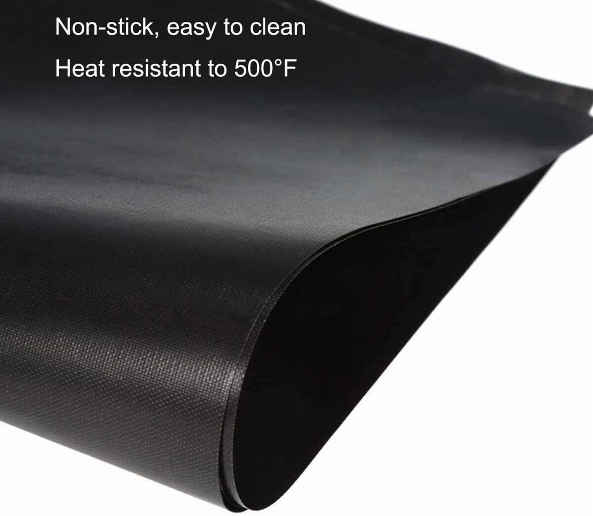 6X Reusable Non-Stick Black Gas Range Stove Top Burner Covers Protector Liner